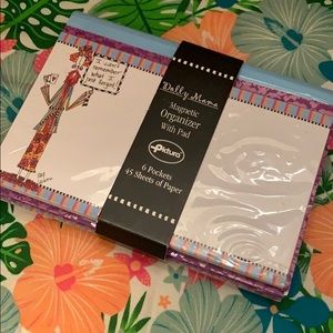 Dolly Mama magnetic organizer with pad of paper new